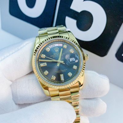 ROLEX Day-date Stainless Steel Automatic Movement 36*10MM Dark Green Watch